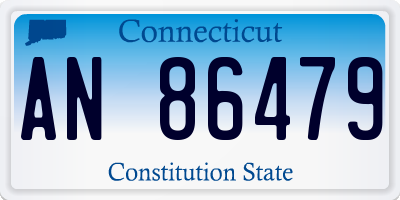 CT license plate AN86479