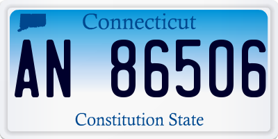CT license plate AN86506