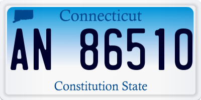 CT license plate AN86510
