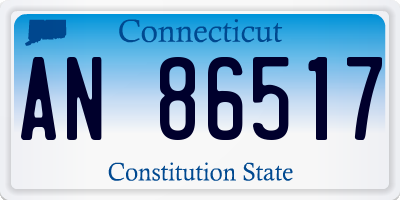 CT license plate AN86517