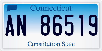 CT license plate AN86519