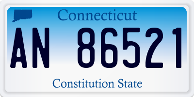 CT license plate AN86521