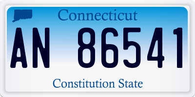 CT license plate AN86541