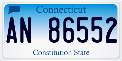CT license plate AN86552