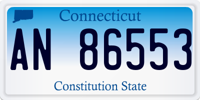 CT license plate AN86553