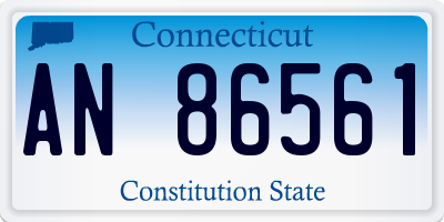 CT license plate AN86561