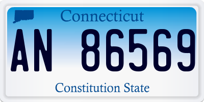 CT license plate AN86569