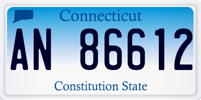 CT license plate AN86612