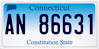 CT license plate AN86631
