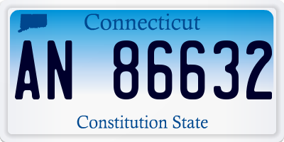 CT license plate AN86632