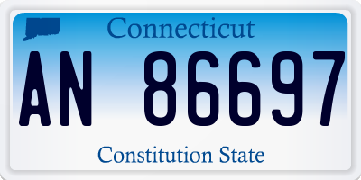 CT license plate AN86697