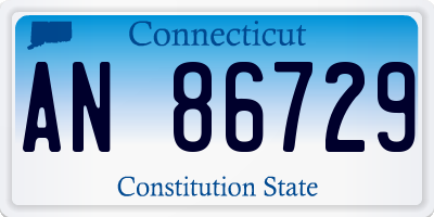 CT license plate AN86729