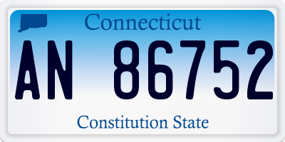 CT license plate AN86752