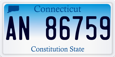 CT license plate AN86759