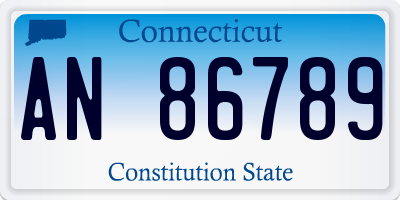 CT license plate AN86789