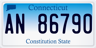 CT license plate AN86790