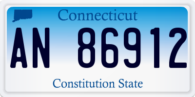 CT license plate AN86912