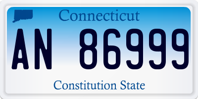 CT license plate AN86999