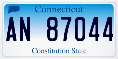 CT license plate AN87044