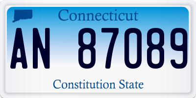 CT license plate AN87089