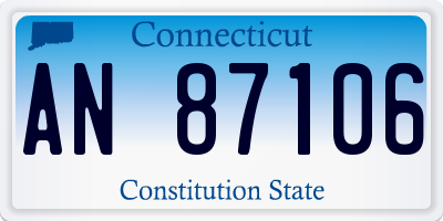 CT license plate AN87106