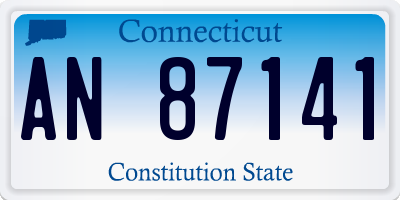 CT license plate AN87141