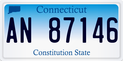 CT license plate AN87146