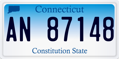 CT license plate AN87148