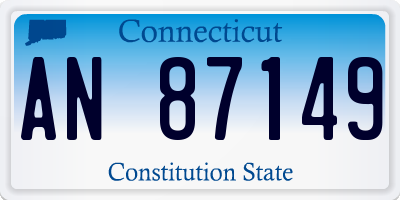 CT license plate AN87149