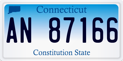 CT license plate AN87166
