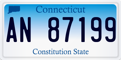 CT license plate AN87199