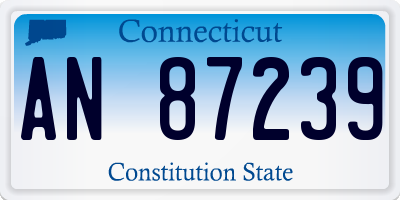 CT license plate AN87239