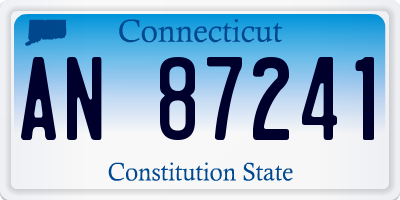 CT license plate AN87241