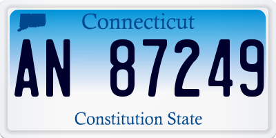 CT license plate AN87249