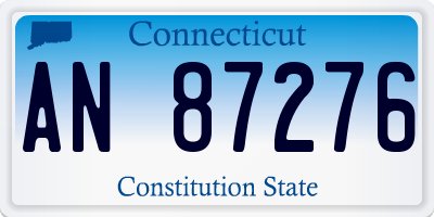CT license plate AN87276