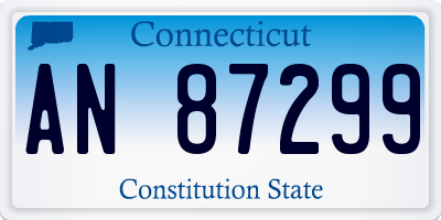 CT license plate AN87299