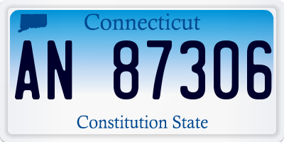 CT license plate AN87306