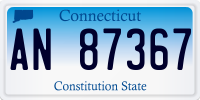 CT license plate AN87367