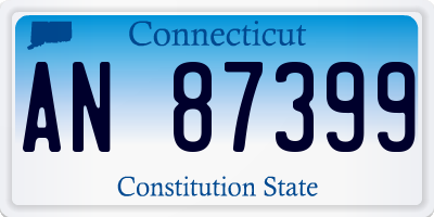 CT license plate AN87399