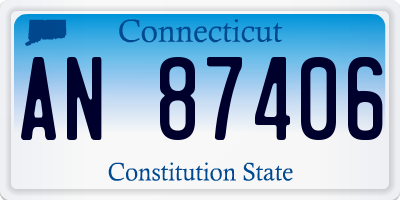 CT license plate AN87406