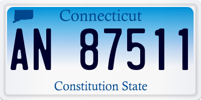 CT license plate AN87511