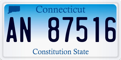 CT license plate AN87516