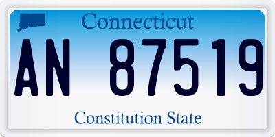 CT license plate AN87519