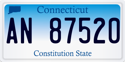 CT license plate AN87520