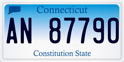 CT license plate AN87790