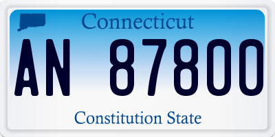 CT license plate AN87800