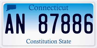 CT license plate AN87886