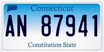 CT license plate AN87941