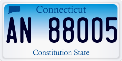 CT license plate AN88005