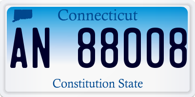 CT license plate AN88008